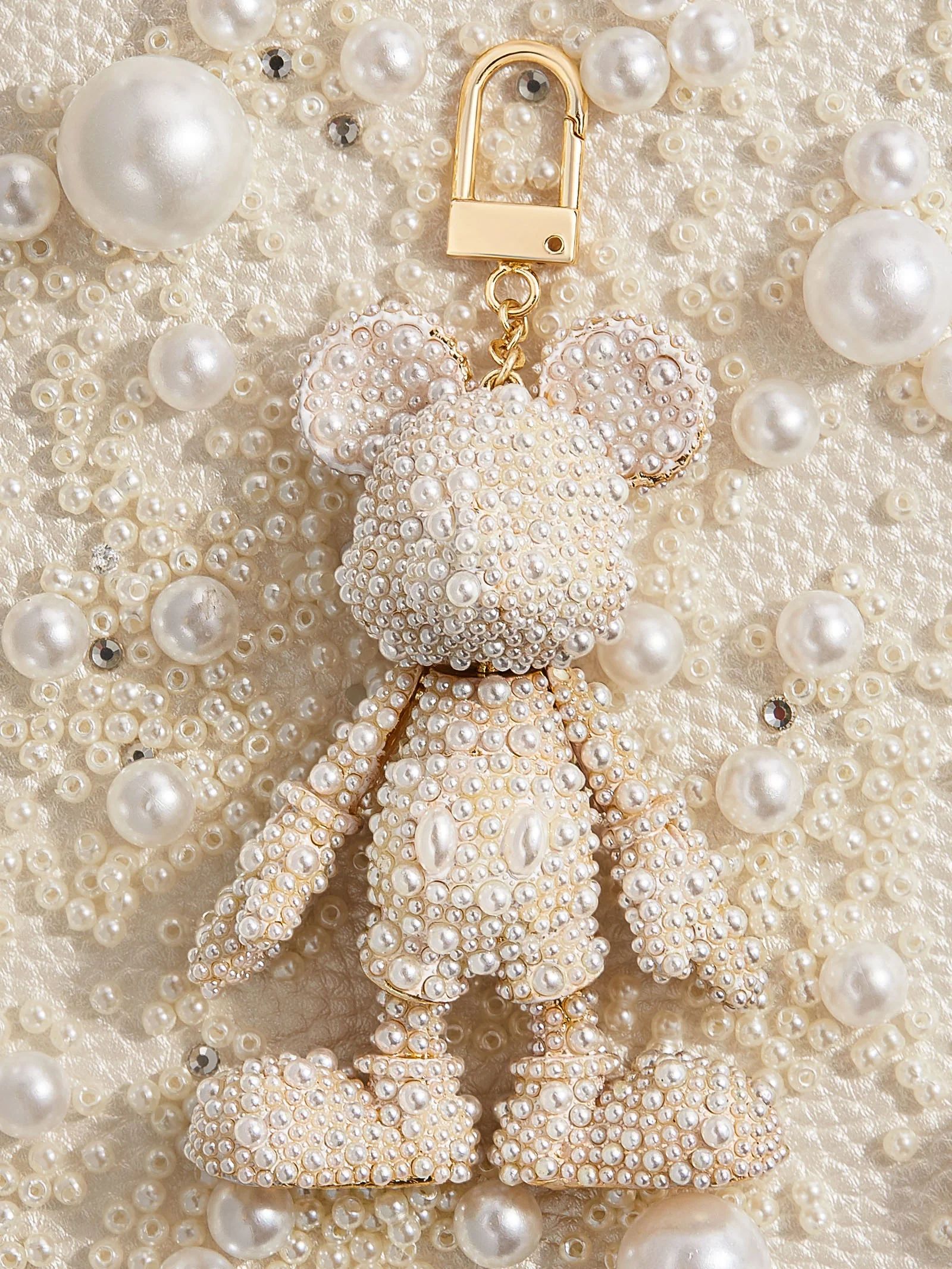 Mickey Mouse Disney Bag Charm - Pearl | BaubleBar (US)