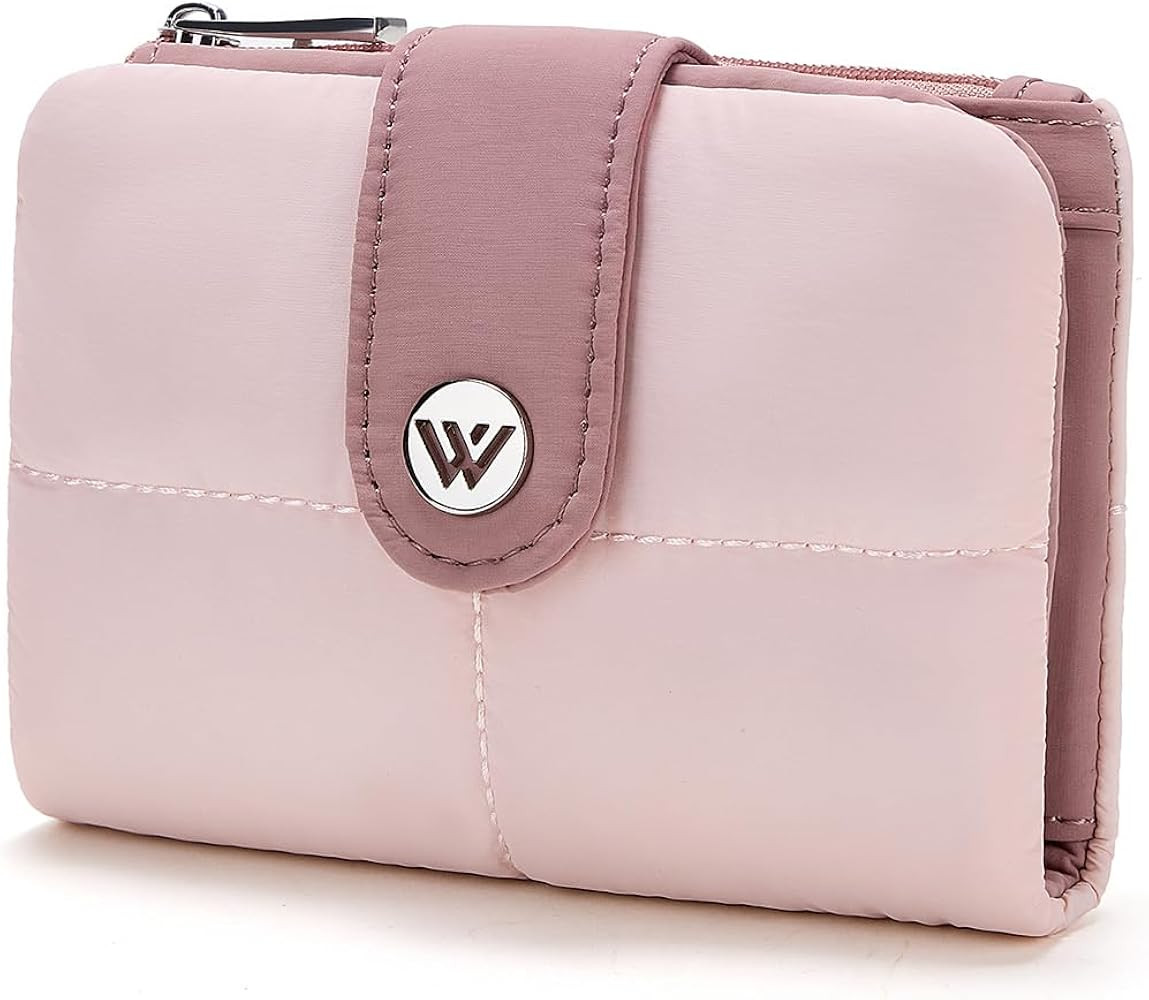 WESTBRONCO Puffer Small Wallet for Women RFID Blocking Card Holder Wallets, Womens Bifold Wallet ... | Amazon (US)