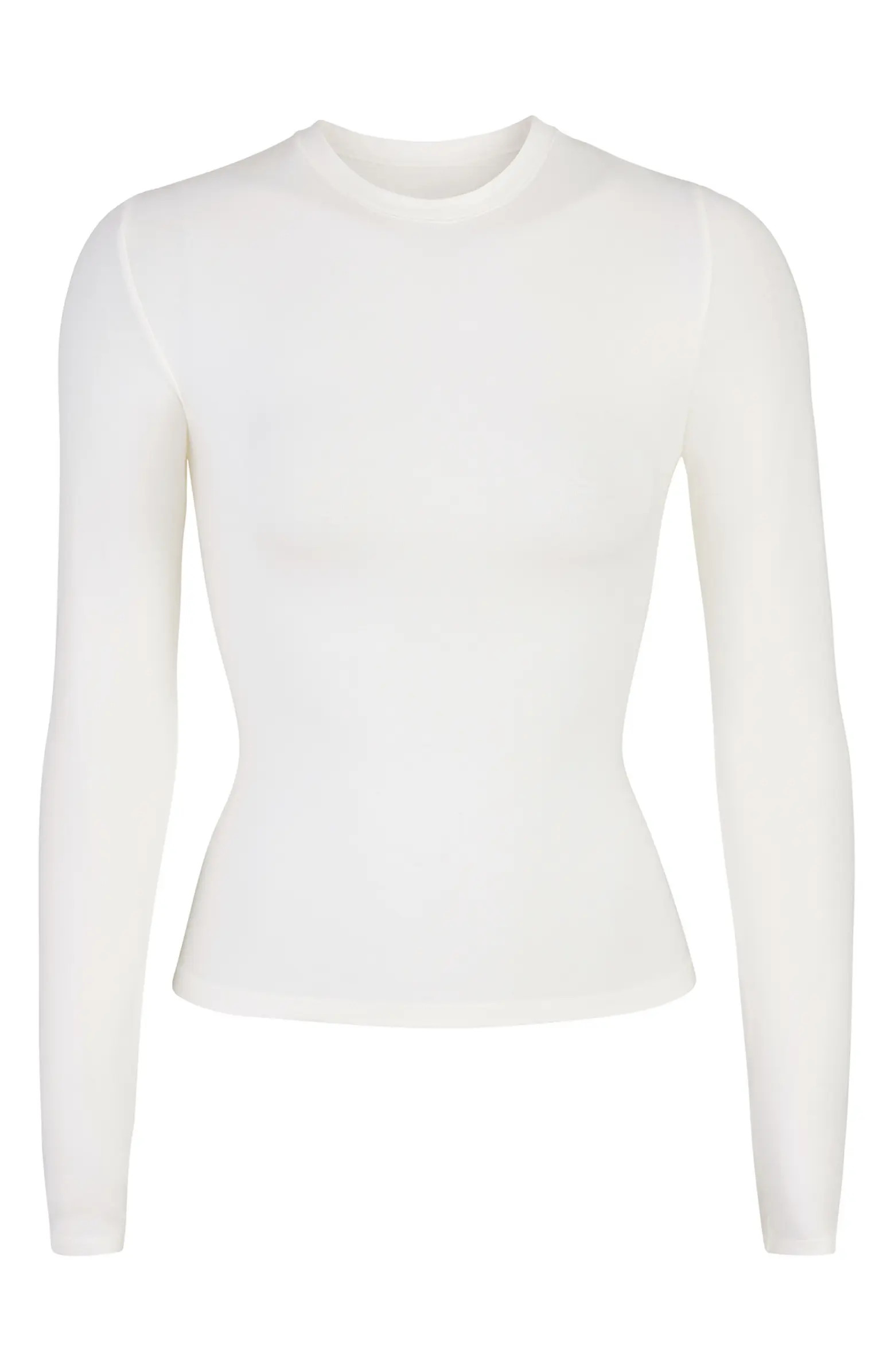 Stretch Cotton Jersey Long Sleeve T-Shirt | Nordstrom