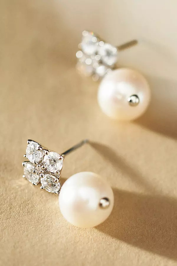Blair Pearl Drop Stud Earrings | Anthropologie (US)