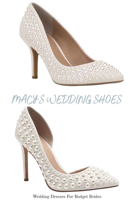 Macy*s has a Black Friday Special on these pretty pearl wedding shoes. See more below!

Wedding heels. Bridal shoes. Bride shoes. White high heels. White pumps. Bridal pumps. Wedding pumps. 

#LTKsalealert #LTKshoecrush #LTKwedding