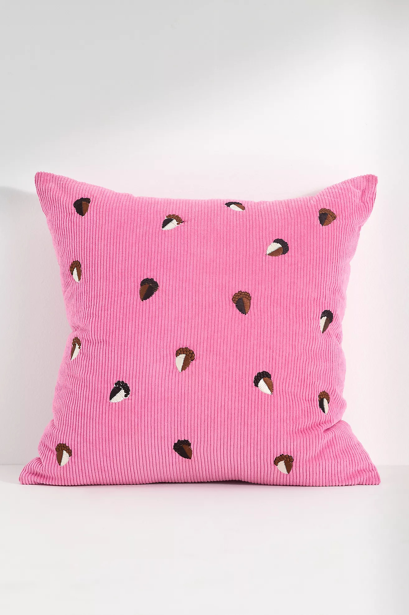 Velvet Corduroy Embroidered Icon Pillow | Anthropologie (US)
