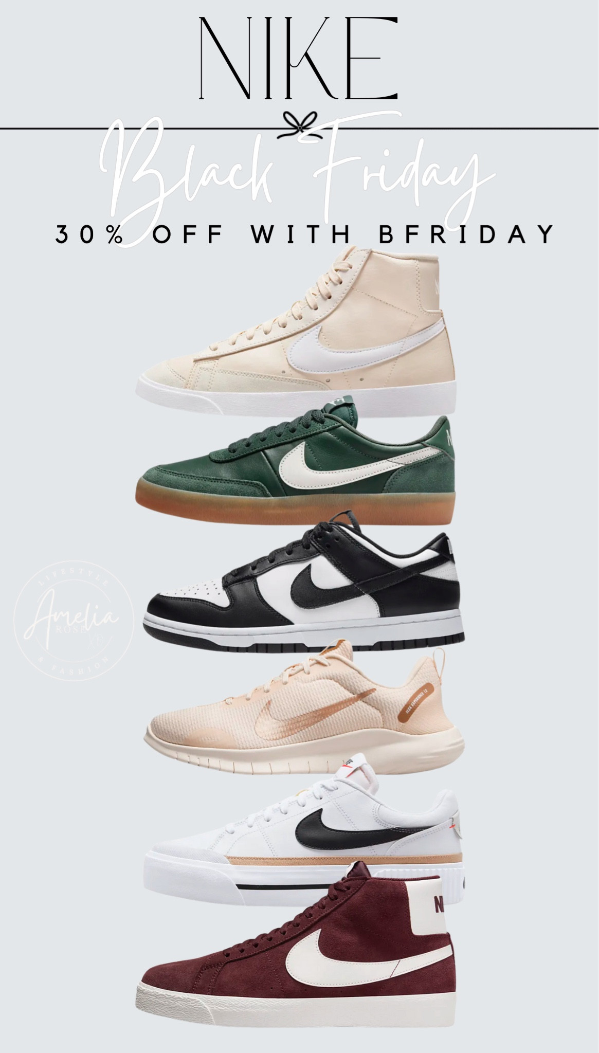 Black Friday at Nike! Extra 30% off with cod BFRIDAY 👏 

#LTKShoeCrush #LTKCyberWeek #LTKGiftGuide