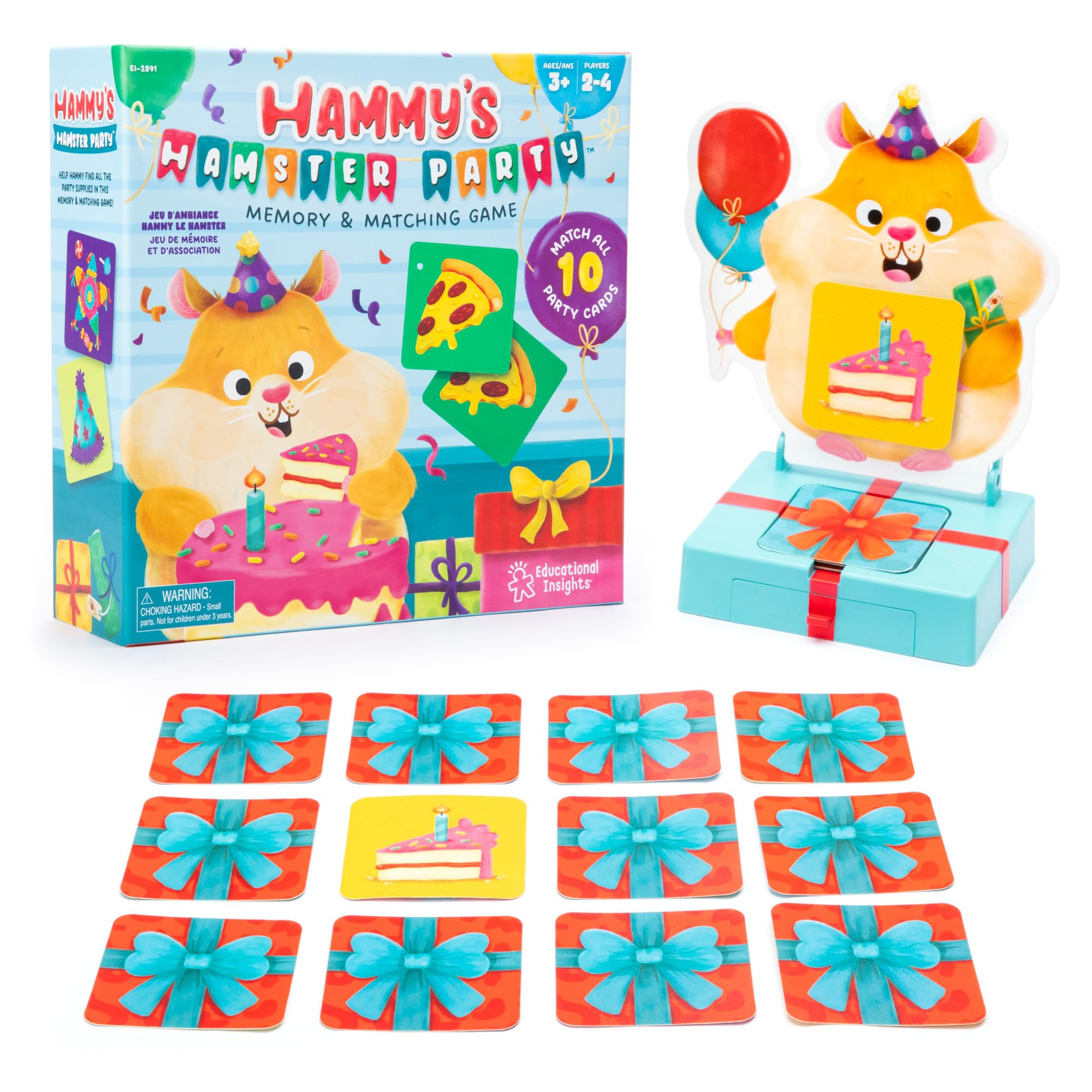 Educational Insights Hammy's Hamster Party - Memory Games for Kids, Matching Picture Card Sets, T... | Amazon (US)