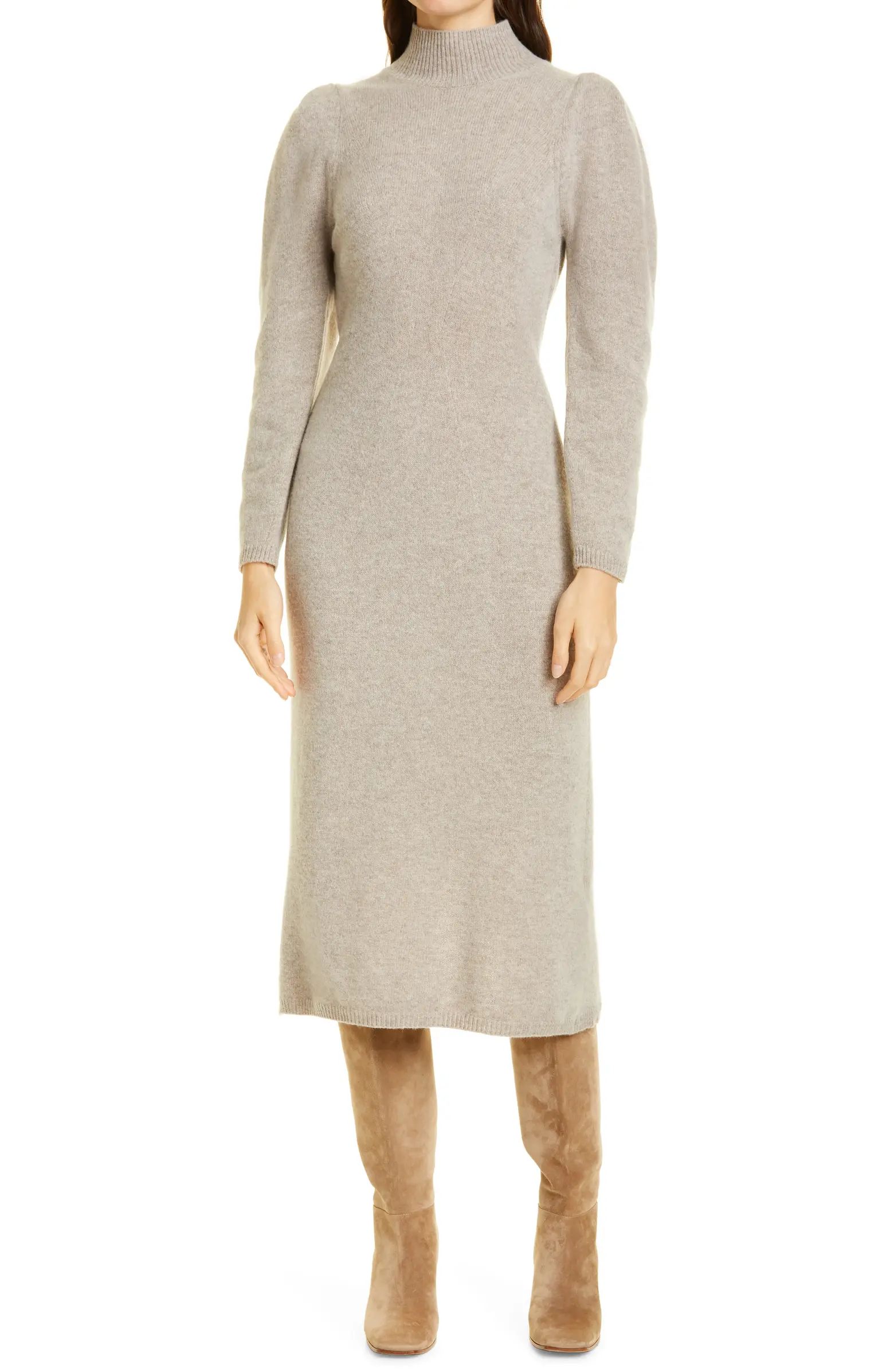 Felicity Mock Neck Long Sleeve Sweater Dress | Nordstrom