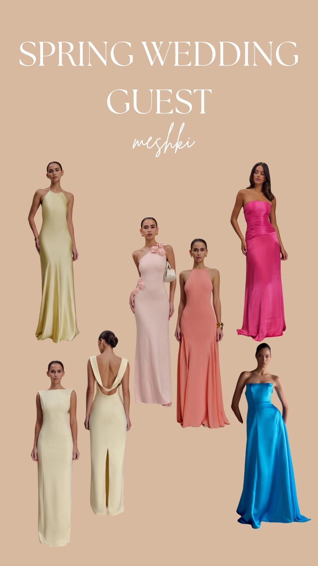 I have a spring formal wedding coming up this month & my go to is always meshki! this will be my 3rd dress from them & I love the styles and colors they offer for all dress codes.

#LTKWedding #LTKootd