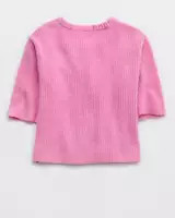 Aerie unREAL Short Sleeve Cardigan | American Eagle Outfitters (US & CA)