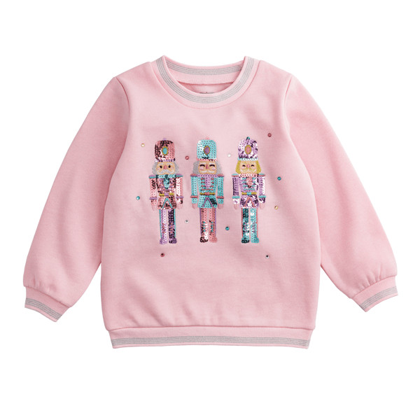 Nutcracker Sequin Toddler Sweatshirt | Mud Pie