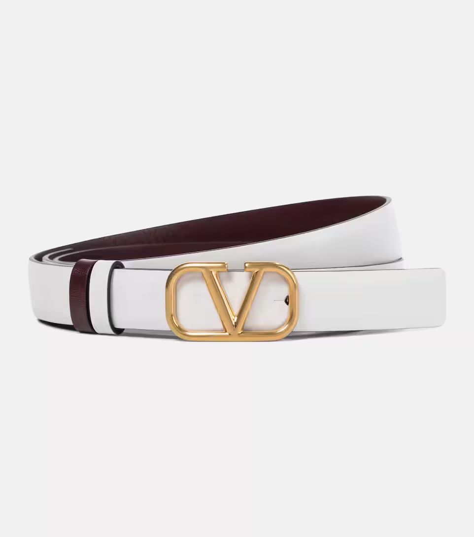 Valentino Garavani VLOGO reversible leather belt | Mytheresa (US/CA)