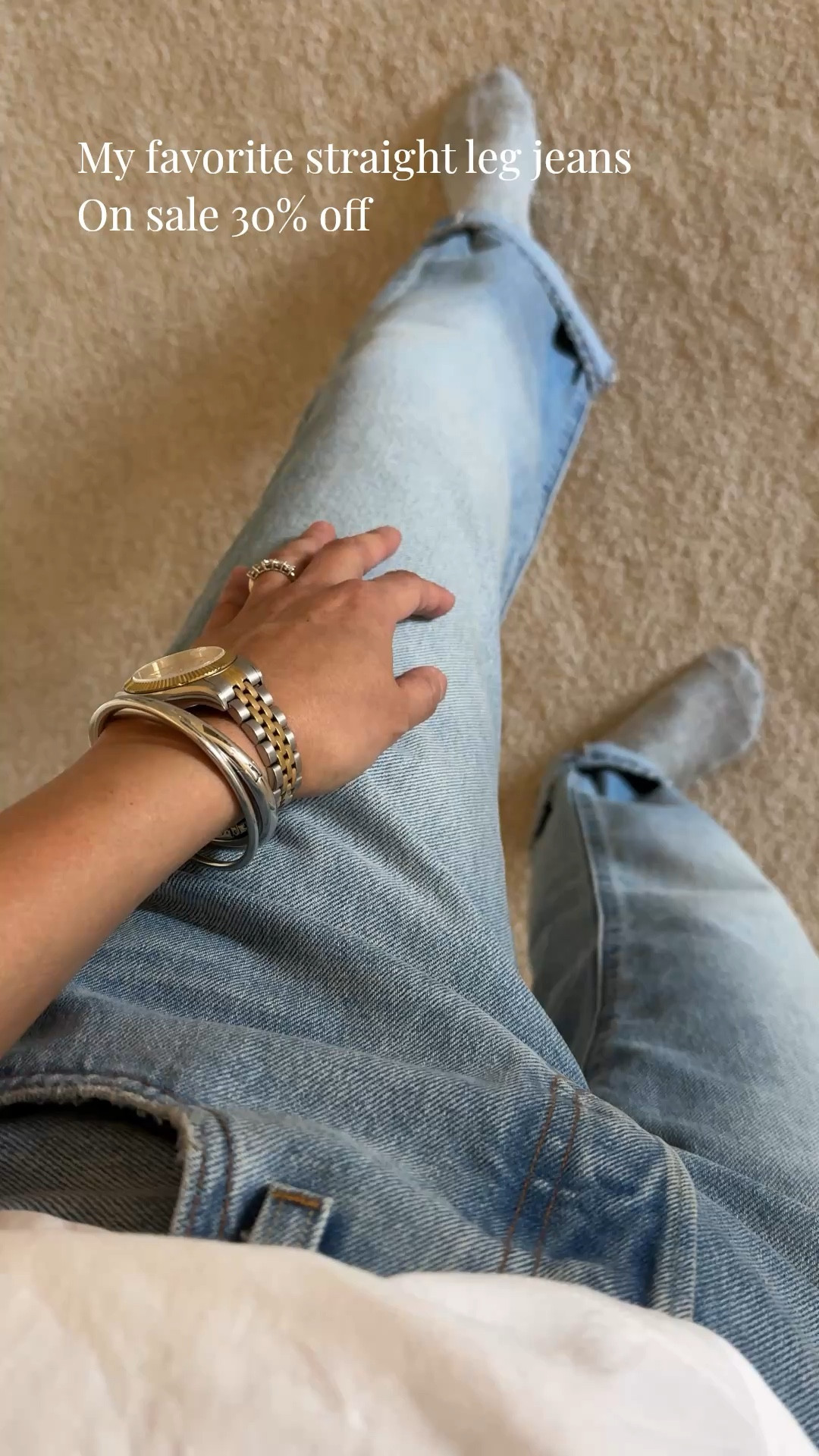 Spring outfits. 
Favorite classic jeans are on sale 30% off @levi 
Straight leg style in a really good vintage look wash. Their best selvedge denim that gets better over time. 
I size up and take the 30 inch length. 


#LTKOver40 #LTKootd
