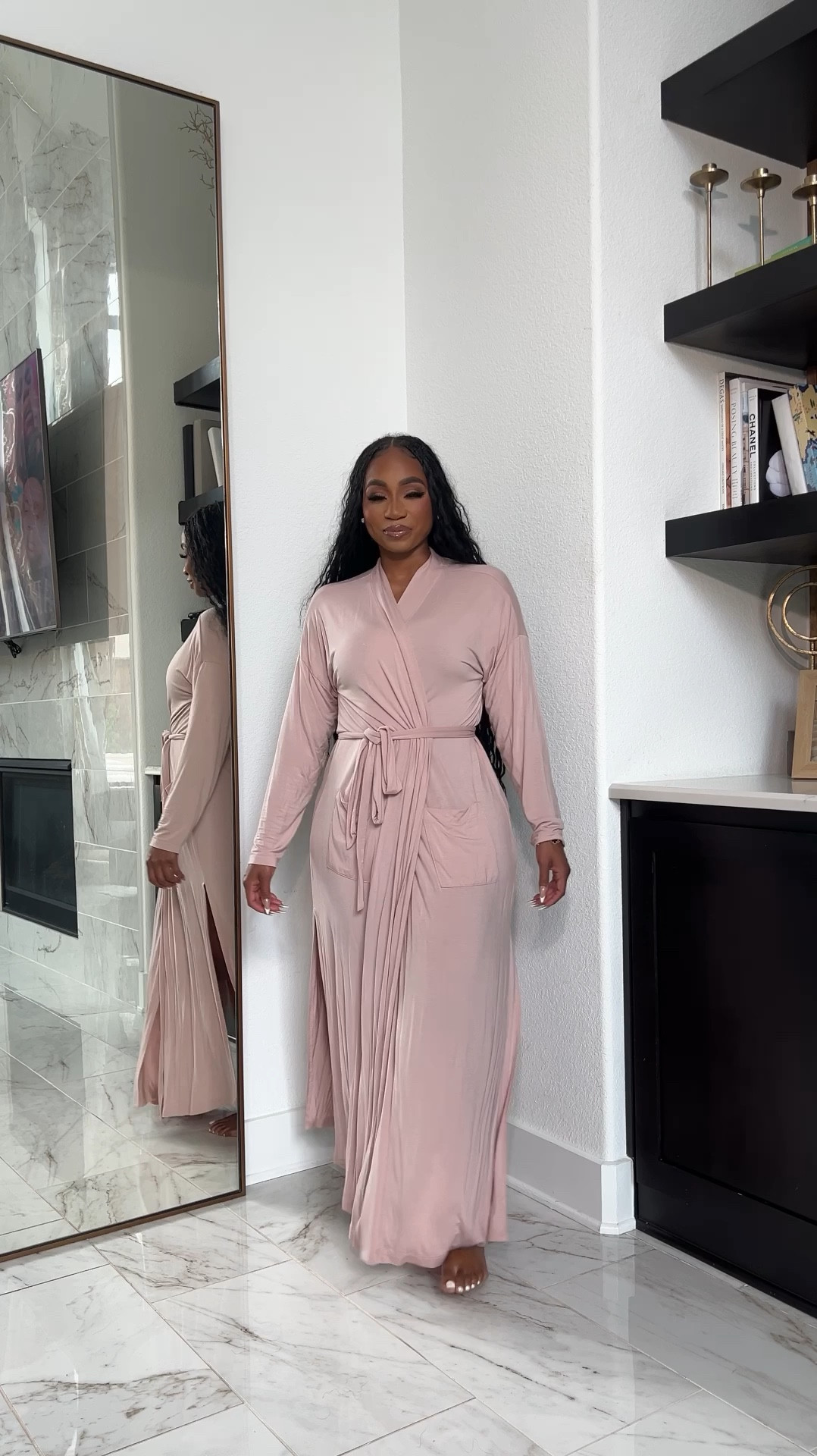 $30 Amazon dress find! I love the contrast of the denim with the brown! 

#LTKSeasonal #LTKstyletip #LTKfindsunder100