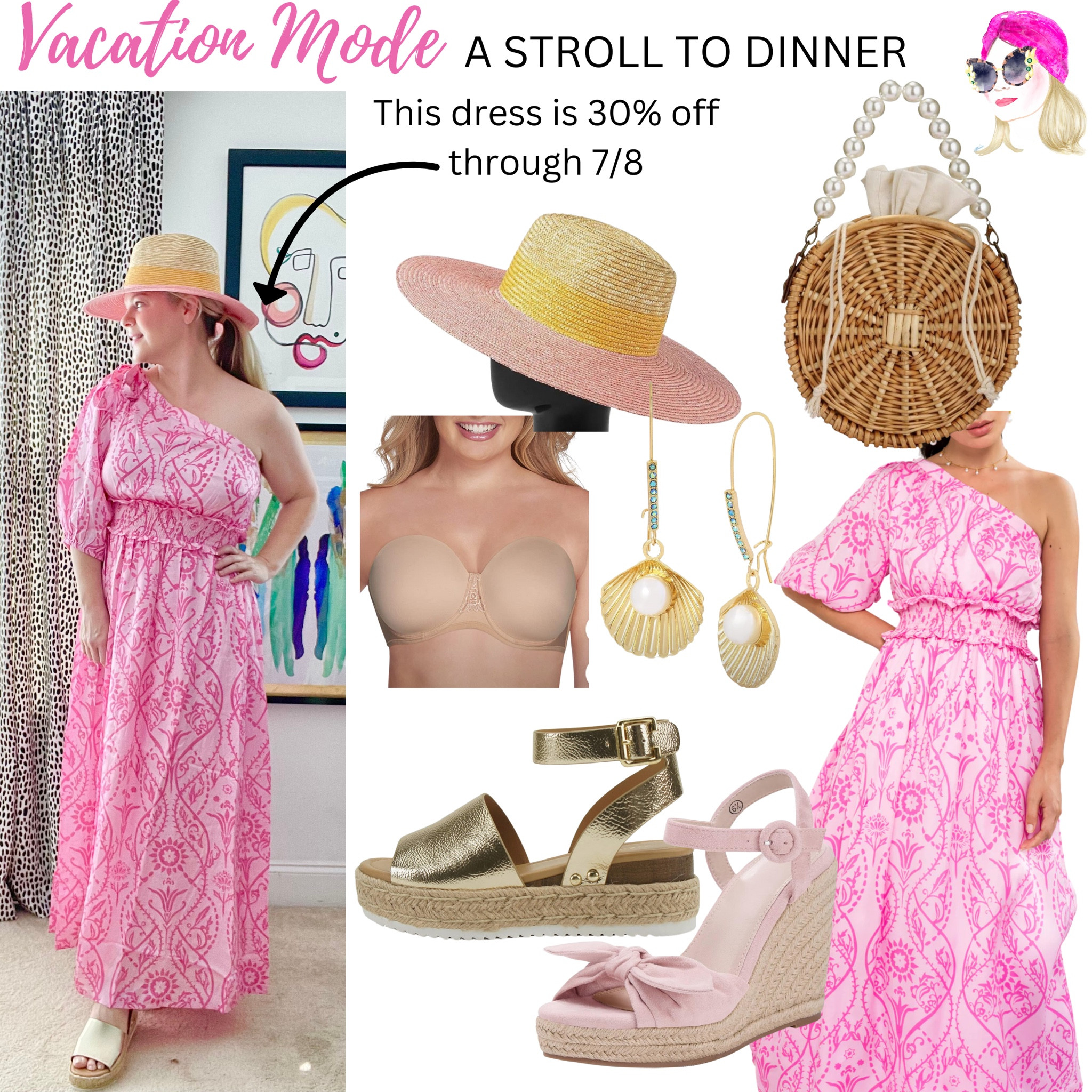 The prettiest date night or vacation dress is 30% off through July 8th.

#LTKSummerSales