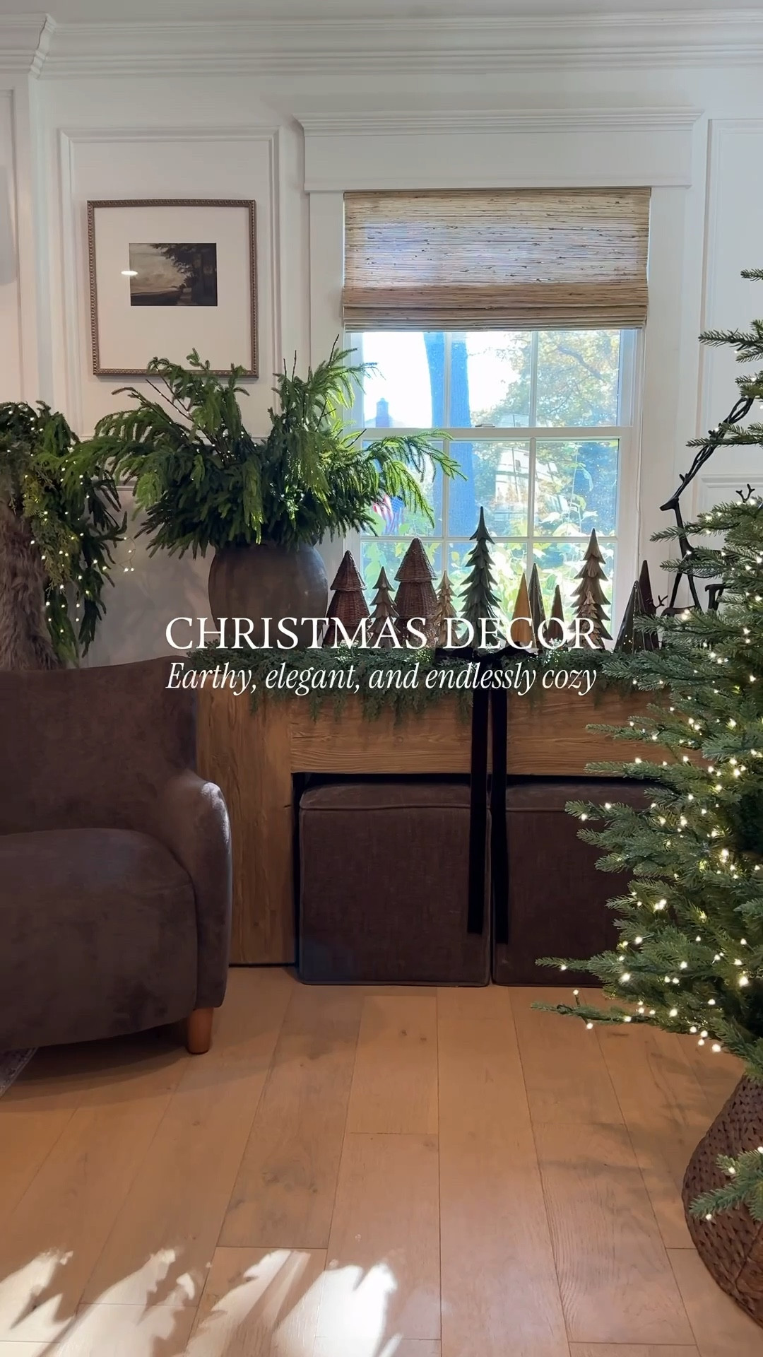 Earthy, elegant, and endlessly cozy — a Christmas inspired by nature’s palette. 🤎 Holiday decorating is in the works. More to come soon!
#dpiahome #christmasdecor #holidaydecor #organicmodern #earthy 


#LTKHoliday #LTKHome #LTKSeasonal