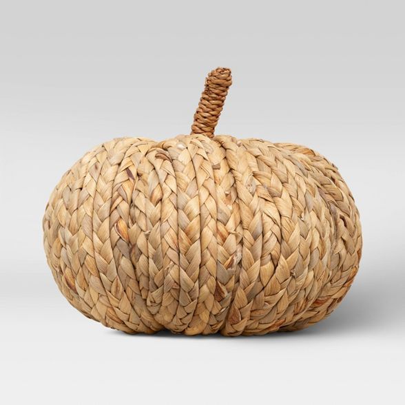 Decorative Raffia Pumpkin Figurine Brown - Threshold™ | Target