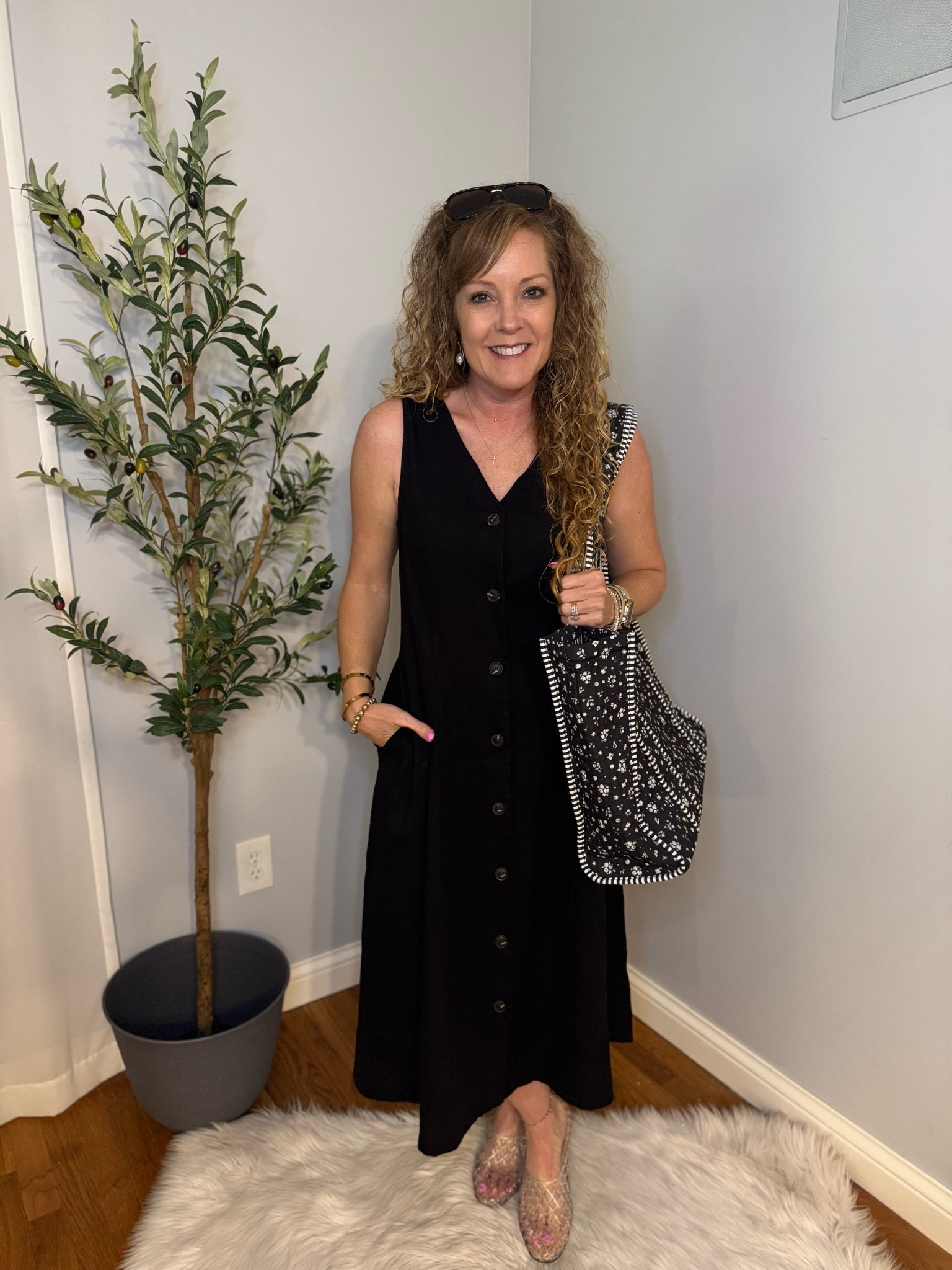 The perfect travel dress from Walmart!✨

Wearing size small. 

Vacation dress, church dress, summer dress, graduation dress, over 40 style, affordable, fashion, Walmart dress 2026, spring dress.

#LTKootd #LTKOver40 #LTKWorkwear