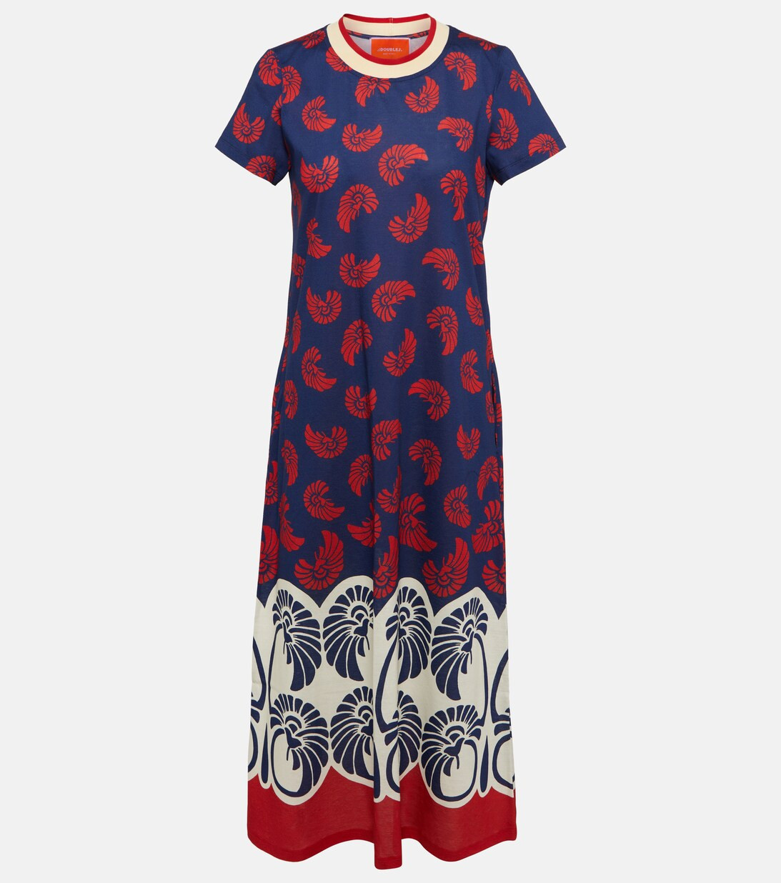 Sporty Swing printed cotton midi dress | Mytheresa (INTL)