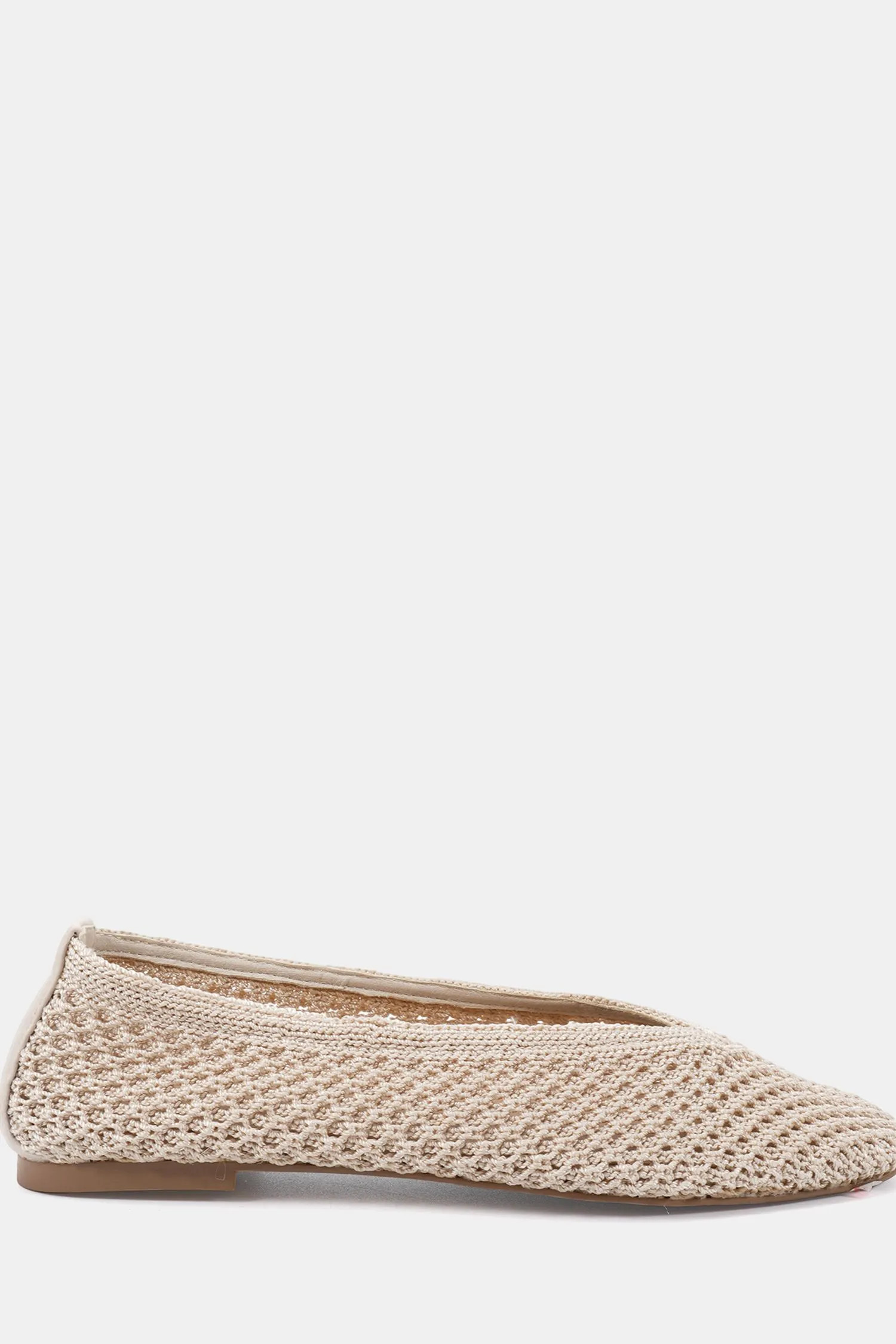 Fame Woven Flat Ballerina Shoe | Boohoo.com (UK & IE)