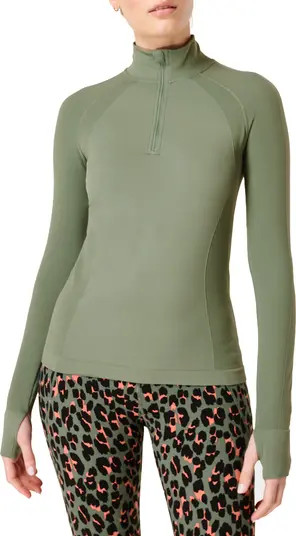 Sweaty Betty Athlete Seamless Half-Zip Workout Top | Nordstrom | Nordstrom