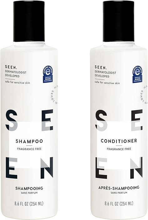 SEEN Shampoo & Conditioner Bundle, Fragrance-Free - Non-Comedogenic & Hair Care - Dermatologist-D... | Amazon (US)