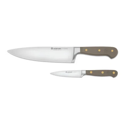 WÜSTHOF Classic Velvet Oyster 2-Piece Starter Knife Set | Wayfair North America