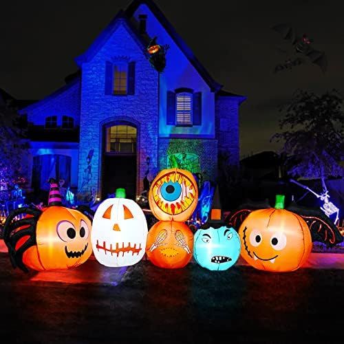 10 FT Long Halloween Inflatable Decorations, SFENNGPET Halloween Inflatable Pumpkin Decorations Mult | Amazon (US)