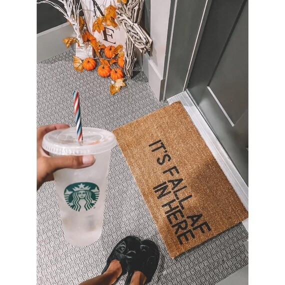 Fall and Halloween inspired door mats | Custom orders welcome | Skeleton | Beetle Juice inspired ... | Etsy (US)