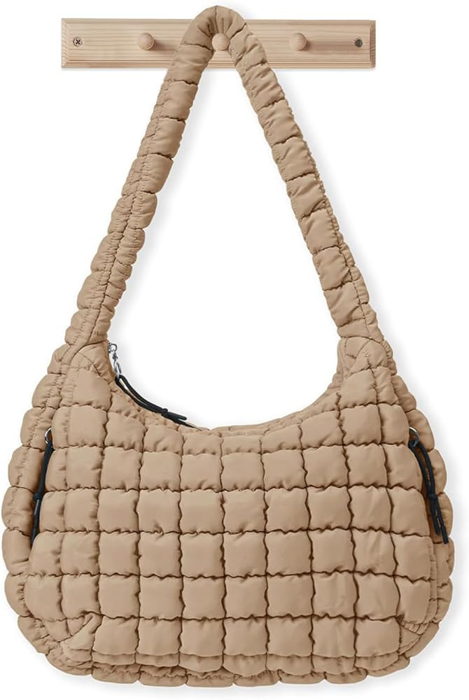 Quilted Tote Bag Large Quilted Puffer Tote Bag, Lightweight Hobo Handbag Down Cotton Padding Shou... | Amazon (US)