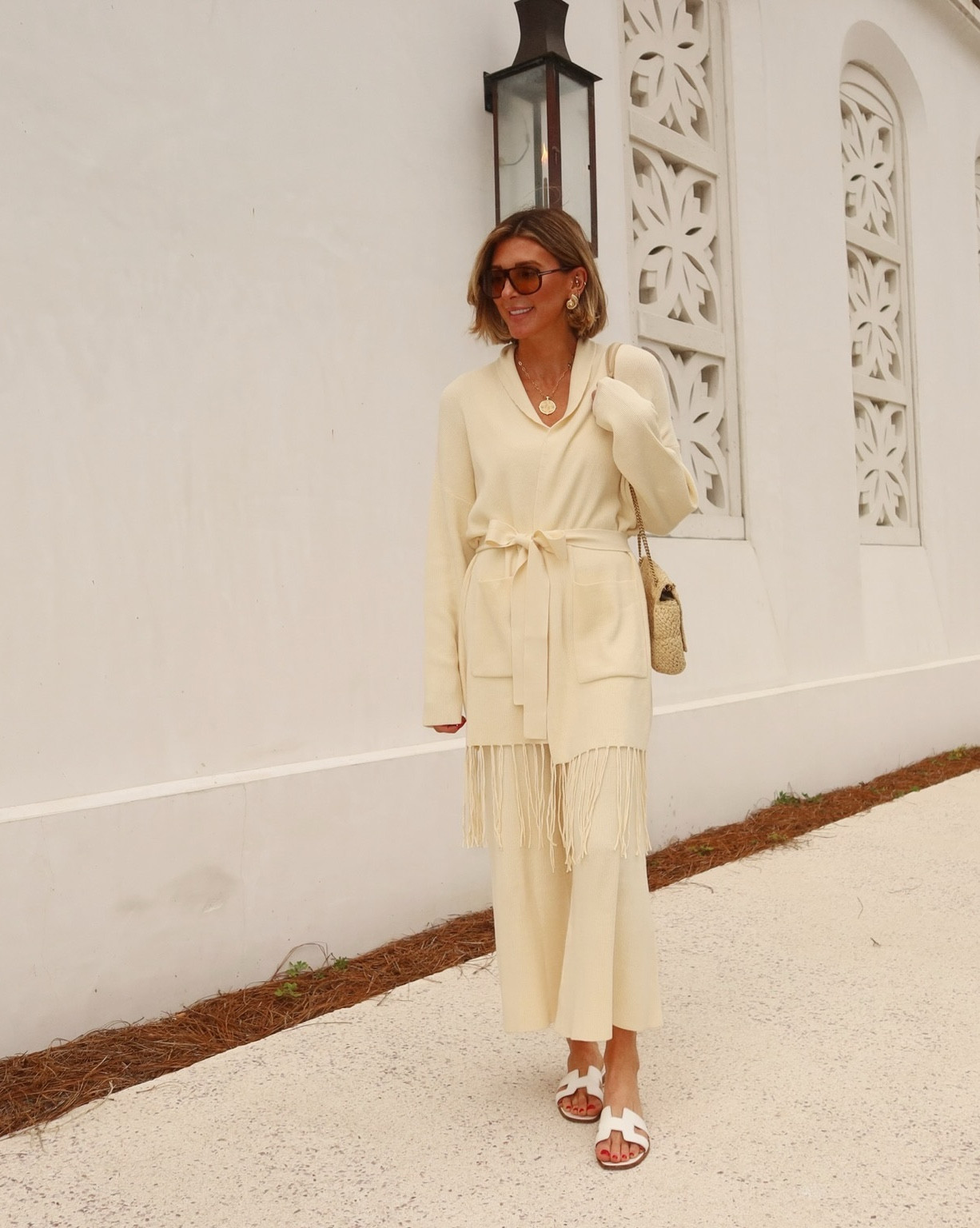 This knit features a clean silhouette with soft fringe detailing at the hem — adding movement without overpowering the look. Easy to dress up, effortless to wear casually.

#LTKSeasonal #LTKootd