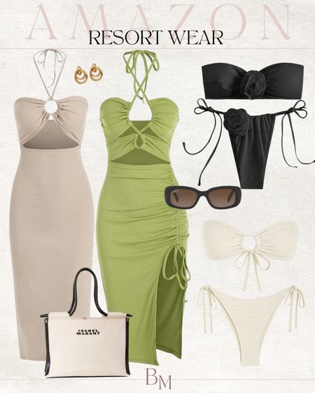 Amazon resort wear, vacation dress, swimsuit, amazon swim, sunglasses, tote bag 

#LTKstyletip #LTKtravel #LTKitbag