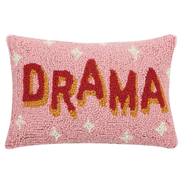 Drama Hook Throw Pillow | Paynes Gray