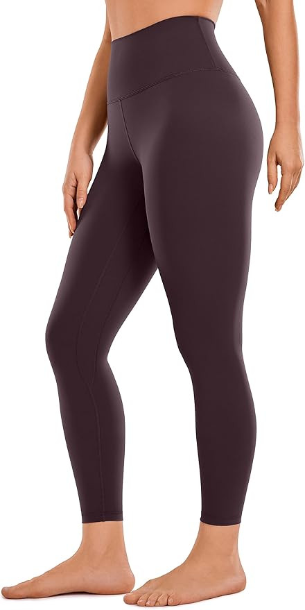 CRZ YOGA Womens Brushed Naked Feeling Workout Leggings 25" - High Waisted Gym Compression Tummy C... | Amazon (US)