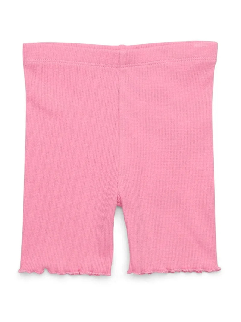 Garanimals Toddler Girl Rib Biker Shorts with Lettuce Hem, Sizes 18M-5T | Walmart (US)