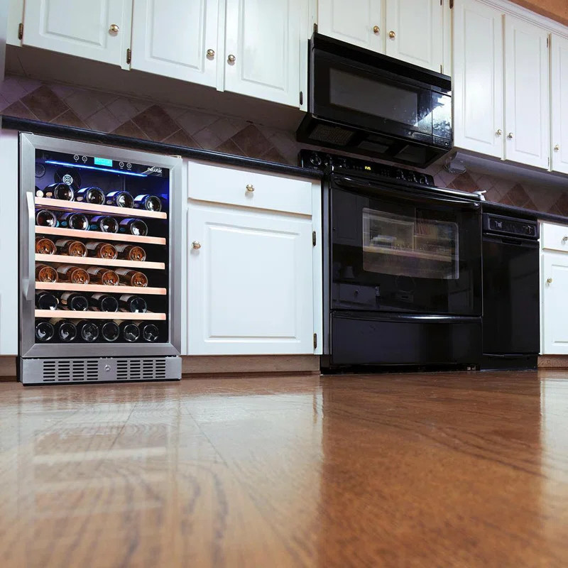 52 Bottle Single Zone Freestanding Wine Refrigerator | Wayfair North America