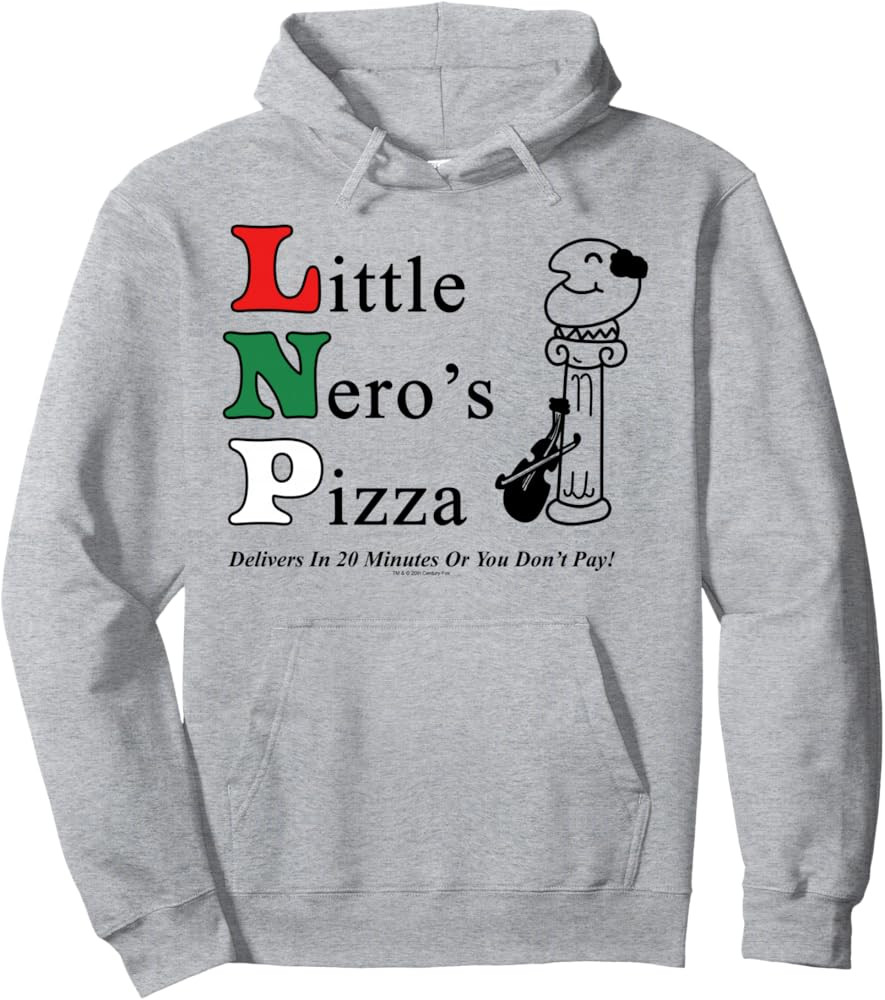 Home Alone Little Nero's Pizza Logo Pullover Hoodie | Amazon (US)