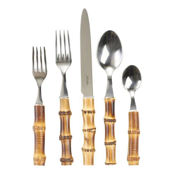 Natural Bamboo 5pc Place Setting | The Avenue