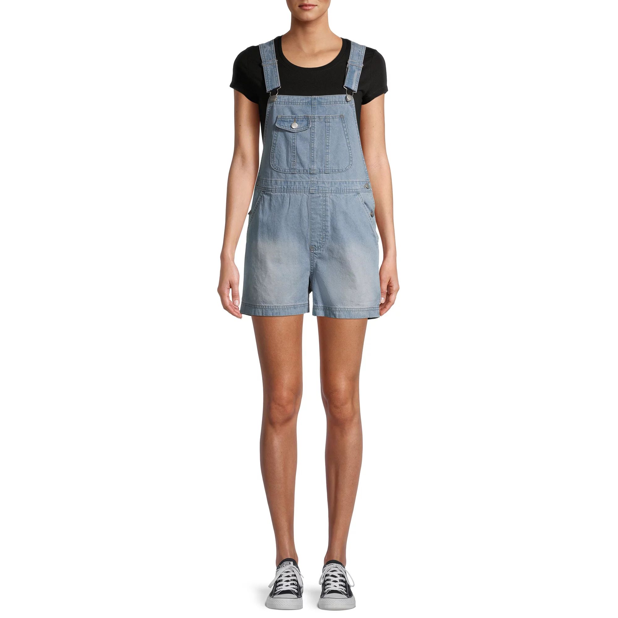 No Boundaries Juniors' Core Shortalls | Walmart (US)