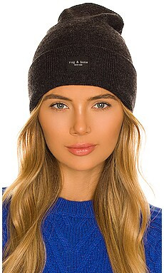 Rag & Bone Addison Beanie in Charcoal from Revolve.com | Revolve Clothing (Global)