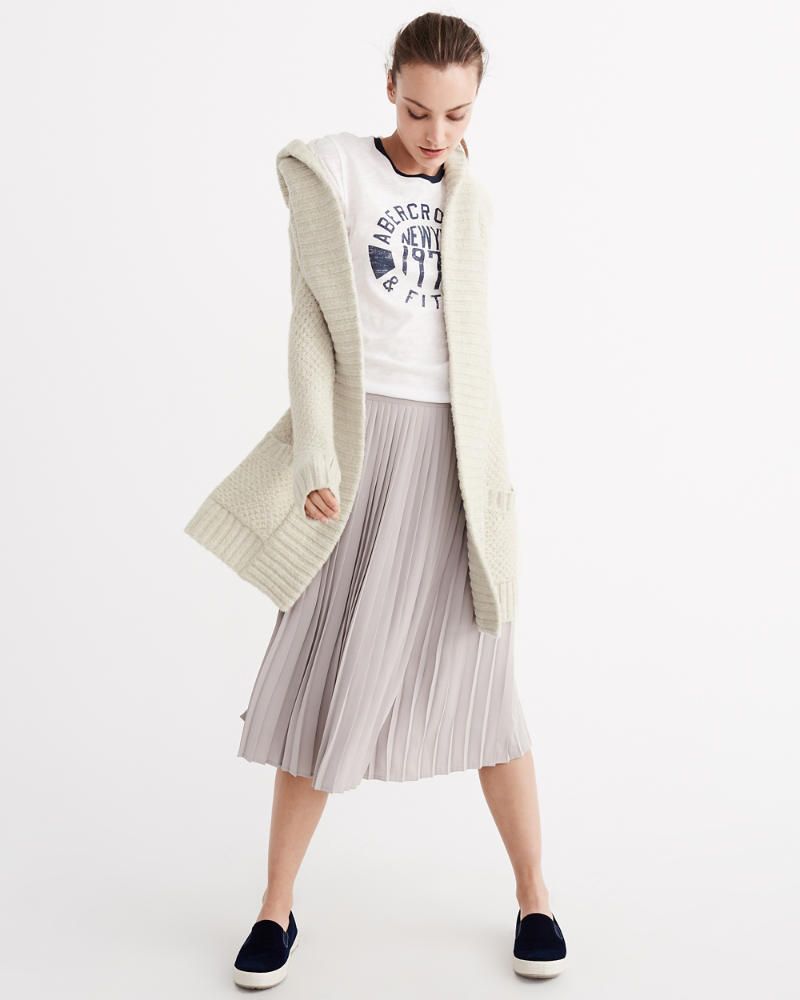 Textural Oversized Cocoon Cardigan | Abercrombie & Fitch US & UK