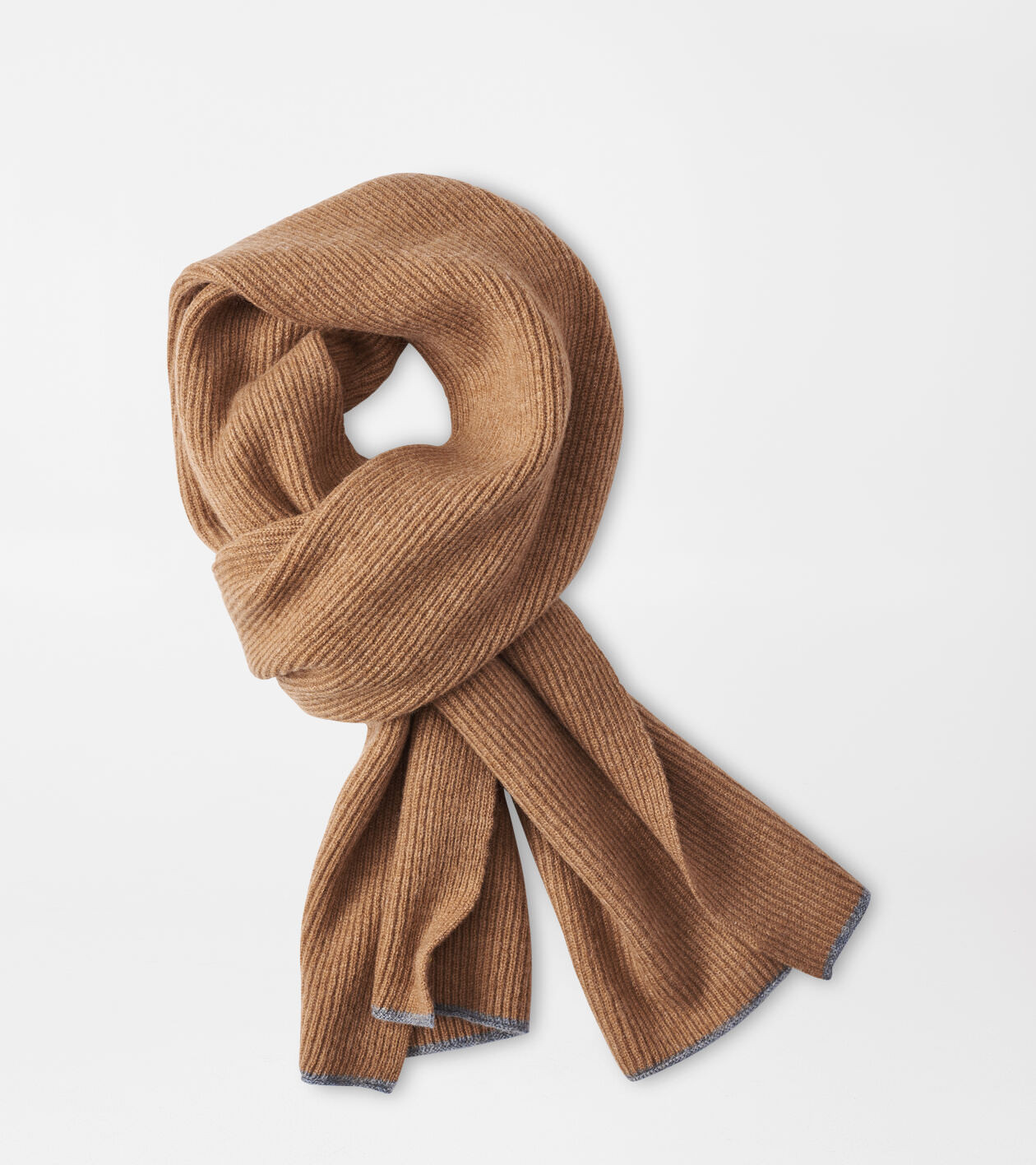 Cashmere English Rib Scarf | Peter Millar