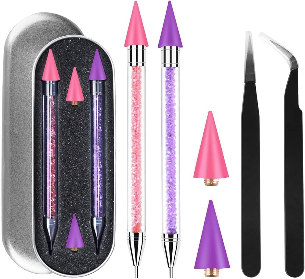 Amazon.com: Rhinestone Picker Tool,2 Pcs Rhinestones Diamond Painting Dotting Pen,Rhinestone Tool... | Amazon (US)
