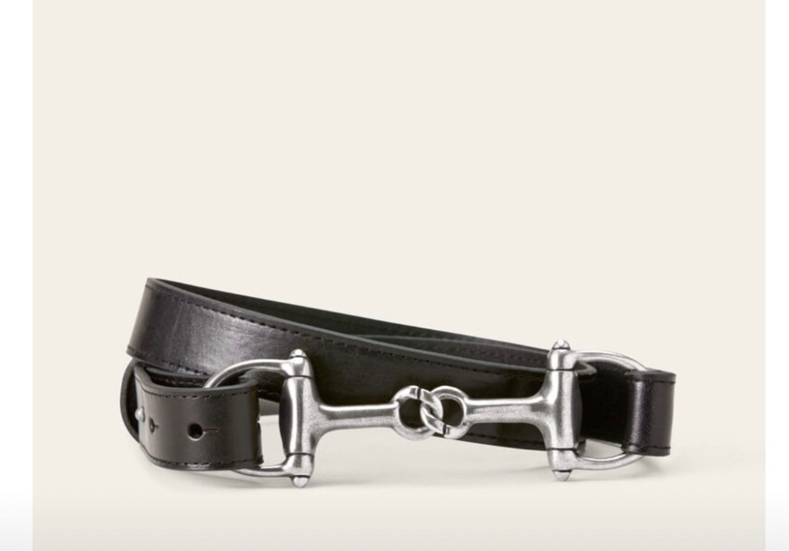 Black Ariat horsebit belt
