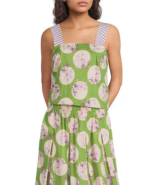 Coordinating Woven Printed Pillar Tank | Dillard's