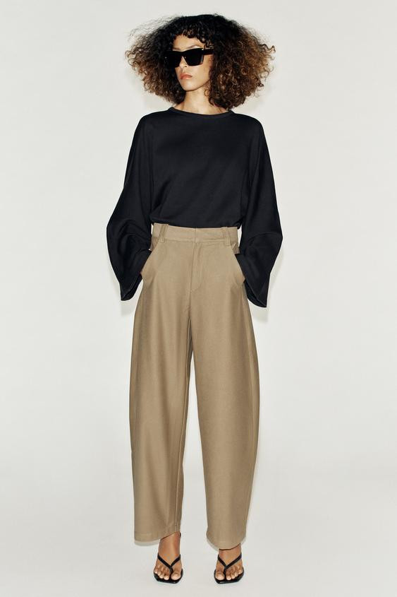 Zara - Embroidered Double-Faced Jacket - Women - Dark Khaki - Women | Zara US