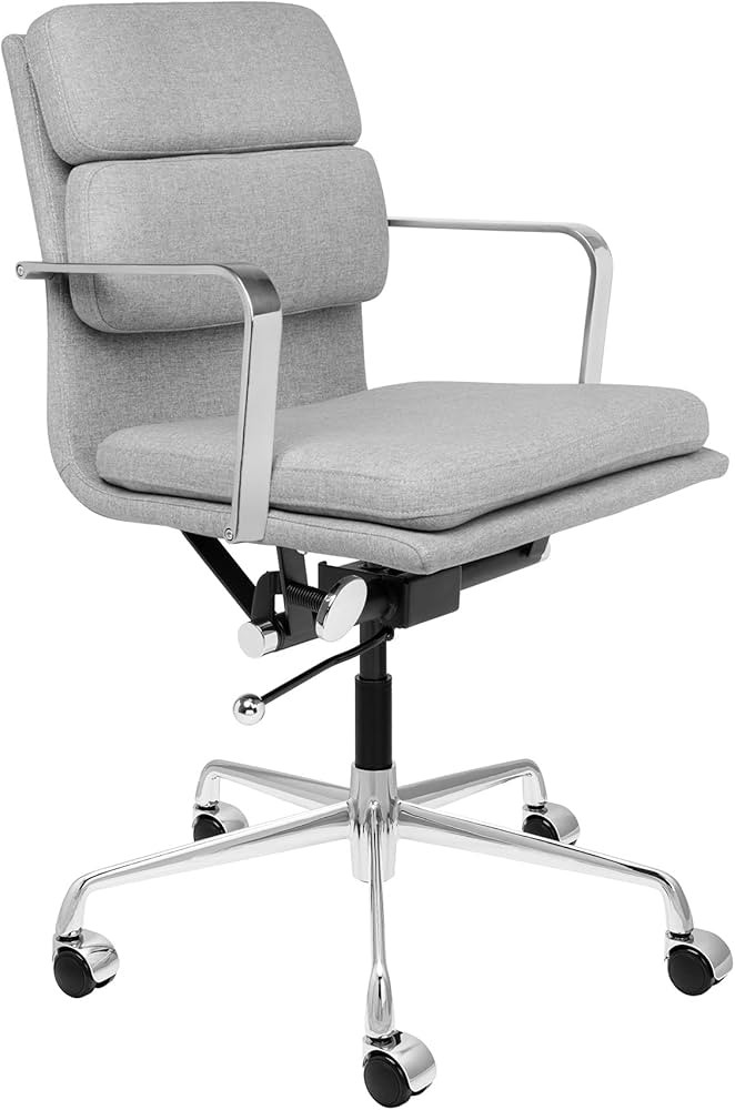 Laura Davidson Furniture SOHO II Padded Management Office Chair - Mid Back Desk Chair with Arm Re... | Amazon (US)
