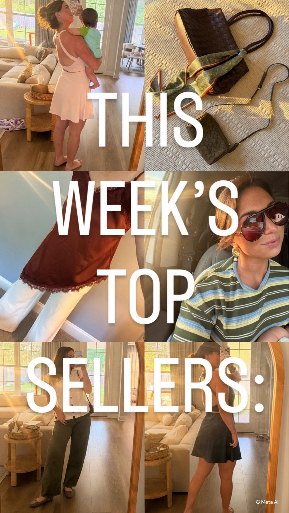 Last weeks top sellers
 
1. Halara dress: built in pants, bike shorts with phony pocket & ez-peezy—literally the perfect mom uniform. 

Halara 20% off coupon code: je4 / super code : [ je5 ]  Spend $120 - 10% off, Spend $150 - 12% off

2. Fall bags: Amazon bags that look designer

3. Aritzia lodge pant dupe for Amazon ($80 less!!)

4. This cutie asymmetrical striped shirt (only $19 and sooo comfy)
 
5. Olive barrel jeans: the comfiest jeans I own fr. And they add texture & color to every outfit when you swap them for your basic jeans 👏🏼