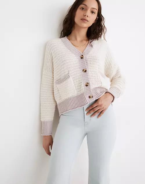 Seabrook Cardigan Sweater in Colorblock | Madewell