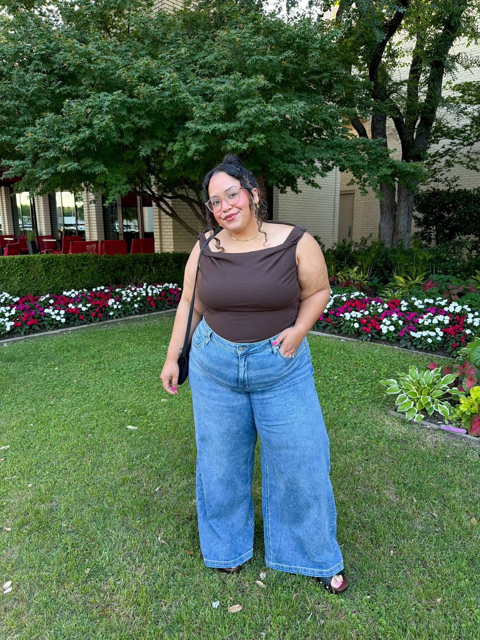 Date night outfit - wearing head to toe target!! 
Wild fable wide leg jeans - 17 
Wild fable brown top - XL
Wild fable sandals - 8.5

#LTKPlusSize #LTKPetite #LTKSaleAlert