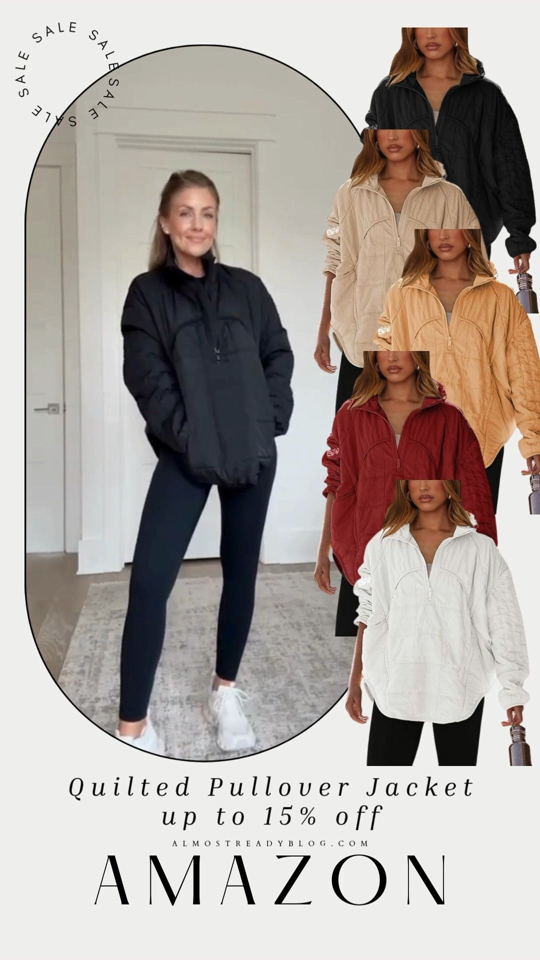 AMAZON quilted pullover jacket on sale.

This Amazon jacket is a 10/10 🙌🏼 It’s so lightweight but WARM! Wearing the Small / Small sports bra / Small long sleeve / XS leggings 

schood drop off outfit, gym outfit, athleisure outfit, all black outfit, amazon finds, amanda west, almost ready blog.

#LTKFindsUnder100 #LTKFindsUnder50 #LTKSaleAlert