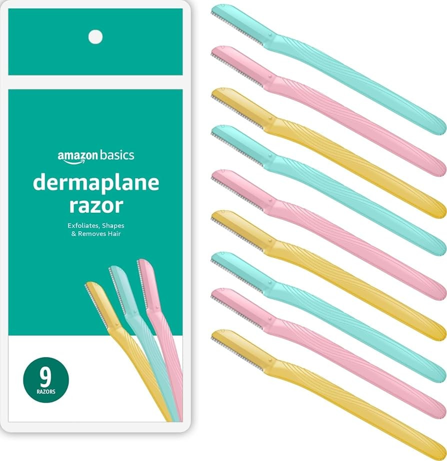 Amazon Basics Dermaplane Razor, Peach Fuzz Remover, Face Shaver for Women, Eyebrow Trimmer and Sh... | Amazon (US)
