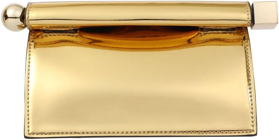 Trendy PU Leather Clutch Bag for Women Versatile Folding Evening Purse Metal Decoration Crossbody for Banquet Party | Amazon (US)